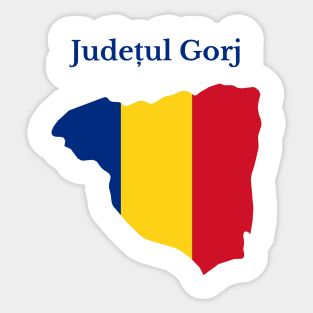 Gorj County, Romania. Sticker